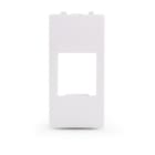 ALPHA ELETTRONICA - Adattatore keystone per placca ABB Mylos - Bianco