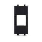 ALPHA ELETTRONICA - Adattatore keystone per placca AVE Tekla - Nero Antracite