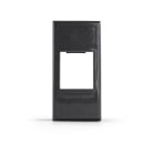 ALPHA ELETTRONICA - Adattatore keystone per placca BTicino Axolute - Nero