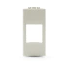 ALPHA ELETTRONICA - Adattatore keystone per placca BTicino Luna - Bianco