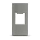 ALPHA ELETTRONICA - Adattatore keystone compatibile BTicino MATIXGO - Grigio