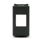 ALPHA ELETTRONICA - Adattatore keystone per placca GEWISS Playbus - Nero