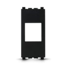 ALPHA ELETTRONICA - Adattatore keystone per placca Vimar Arke - Nero