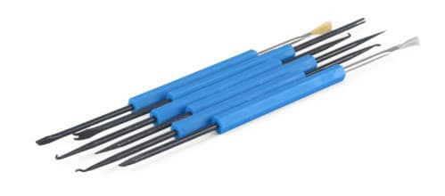 ALPHA ELETTRONICA - Kit di 6 piccoli utensili per modificare e pulire circuiti stampati