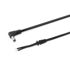ALPHA ELETTRONICA - Cavo DC con spina 90° 5,5-2,1mm e passacavo