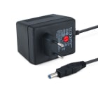 ALPHA ELETTRONICA - Alimentatore lineare 11,2W - 9/12/15/18/21/24Vac 600mA - 6 Connettori Tensione Alternata