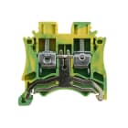 ALPHA ELETTRONICA - Morsetto serrafilo Din DC 0,5÷6mm² giallo-verde