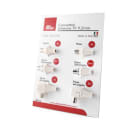ALPHA ELETTRONICA - Espositore connettori d'antenna TV IEC 9,5mm - 21x14cm