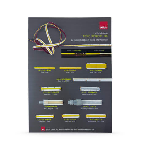 ALPHA ELETTRONICA - Espositore A4 in forex per Strisce Led COB