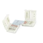 ALPHA ELETTRONICA - Kit di 10 connettori in PCB a "L" per strisce led CCT aggiustabile 10mm