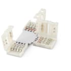 ALPHA ELETTRONICA - Kit di 10 connettori in PCB a "T" per nastri led RGB 10mm
