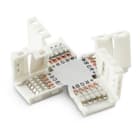 ALPHA ELETTRONICA - Kit di 10 connettori in PCB a "croce" per nastri led RGBW 12mm