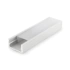 ALPHA ELETTRONICA - Profilo in alluminio anodizzato argento con copertura in PC opaca piana - 3m