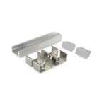 ALPHA ELETTRONICA - Profilo in alluminio anodizzato argento con copertura in PMMA trasparente tonda - Diffusore lenticolare - 2m - Accessori inclusi