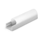ALPHA ELETTRONICA - Profilo in alluminio anodizzato argento con copertura in PMMA opaca tonda - 2m