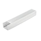 ALPHA ELETTRONICA - Profilo in alluminio verniciato bianco con copertura in PMMA opaca piana - 2m
