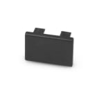 ALPHA ELETTRONICA - Terminale di chiusura plastico - adatto per profilo JO380/086 - Nero