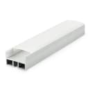 ALPHA ELETTRONICA - Profilo in alluminio anodizzato argento a sospensione con copertura in PC opaca piana - 2m