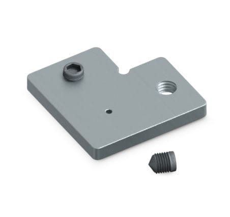 ALPHA ELETTRONICA - Giunzione angolare alluminio per profilo JO380/097 - predisposizione per sospensione - 2 grani inclusi