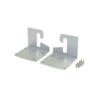 ALPHA ELETTRONICA - Kit due staffe simmetriche a parete - Grigio argento ossidato