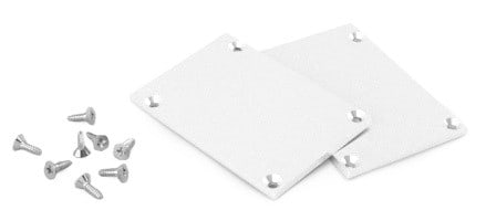 ALPHA ELETTRONICA - Kit due terminali di chiusura - adatti per profilo JO380/097 - 8 viti incluse