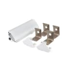 ALPHA ELETTRONICA - Profilo in alluminio anodizzato argento ad angolo con copertura in PMMA opaca piana - 2m - Accessori inclusi