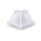 ALPHA ELETTRONICA - Giunto angolare convesso curva dx - adatto per profilo JO380/154 - copertura trasparente