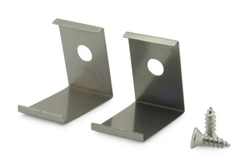 ALPHA ELETTRONICA - Kit graffette di fissaggio ad angolo - adatta per per profilo JO380/152 e JO380/154