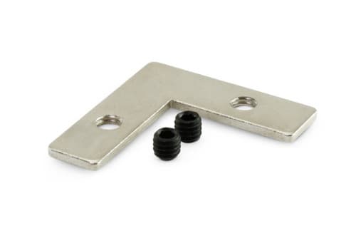 ALPHA ELETTRONICA - Giunto di fissaggio 90° esterno piatto - adatto per profilo JO381/507