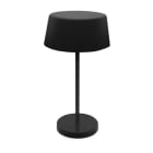 ALPHA ELETTRONICA - Lampada da tavolo a Led con interruttore Touch - 7W - Nera - Serie Wave
