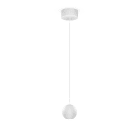 ALPHA ELETTRONICA - Lampada a sospensione sferica ø70 - 8,5W - Bianca - Serie Flok