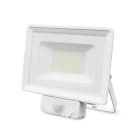 ALPHA ELETTRONICA - Proiettore Led Ultra Slim 20W - 230Vac - Bianco naturale - Corpo bianco - Serie Clear PIR