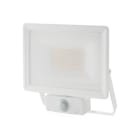 ALPHA ELETTRONICA - Proiettore Led Ultra Slim 30W - 230Vac - Bianco naturale - Corpo bianco - Serie Clear PIR