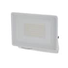 ALPHA ELETTRONICA - Proiettore Led Ultra Slim 50W - 230Vac - Bianco caldo - Corpo bianco - Serie Clear
