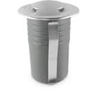 ALPHA ELETTRONICA - Faretto Led da incasso - doppia emissione - 2,3W - 24Vdc - Bianco caldo - Serie Mira