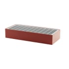 ALPHA ELETTRONICA - Applique solare a Led - 6W - Bianco caldo - Rosso mattone - Serie Bricketto