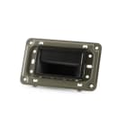 ALPHA ELETTRONICA - Segnapasso Led 1,5W da incasso - per Scatola 503 - Cornice antracite - Bianco caldo - Serie One