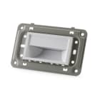 ALPHA ELETTRONICA - Segnapasso Led 1,5W da incasso - per Scatola 503 - Cornice bianca - Bianco caldo - Serie One