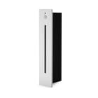 ALPHA ELETTRONICA - Segnapasso Led 3W da incasso - Con sensore di movimento PIR - Con cassaforma - Cornice bianca - Bianco caldo - Serie Line