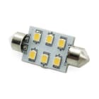 ALPHA ELETTRONICA - Lampadina a Led SV8,5 - 1,5W - 10-30Vdc - Bianco freddo