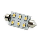 ALPHA ELETTRONICA - Lampadina a Led SV8,5 - 1,5W - 10-30Vdc - Bianco freddo