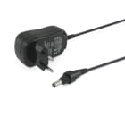 ALPHA ELETTRONICA - Carica batteria Piombo 12Vdc - 1000 mA - connettore 5,5x2,1mm e pinzette coccodrillo