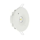 ALPHA ELETTRONICA - Faretto d'emergenza led 1,2W - 230Vac - IP20 - Lente fascio ampio - Serie Ghost