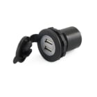 ALPHA ELETTRONICA - Caricatore con due uscite USB tipo "A" - 5Vdc 2,1A Max. - Ingresso 12-28V