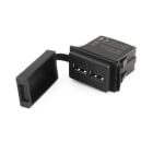 ALPHA ELETTRONICA - Caricatore con due uscite USB tipo "A"- 5Vdc 4,2A Max. - Ingresso 12-28V