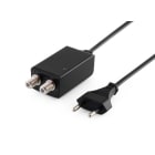 ALPHA ELETTRONICA - Alimentatore per amplificatore antenna - 12Vdc 500mA - Con connettori F