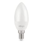 ALPHA ELETTRONICA - Lampadina a Led E14 C37 - 8W - 230Vac - Bianco caldo
