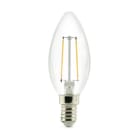 ALPHA ELETTRONICA - Lampadina Led a filamento candela E14 - 2,5W - 230Vac - Bianco naturale