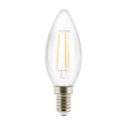 ALPHA ELETTRONICA - Lampada a filamento led candela - 230Vac - E14 - 4,5W  - Bianco naturale