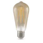 ALPHA ELETTRONICA - Lampada a filamento led - 230Vac - E27 - 4,5W - Ambrata - Bianco caldo
